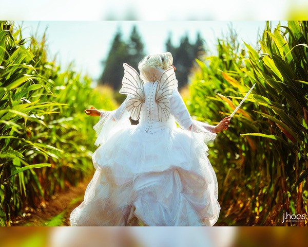 Photo of model in fairy costume