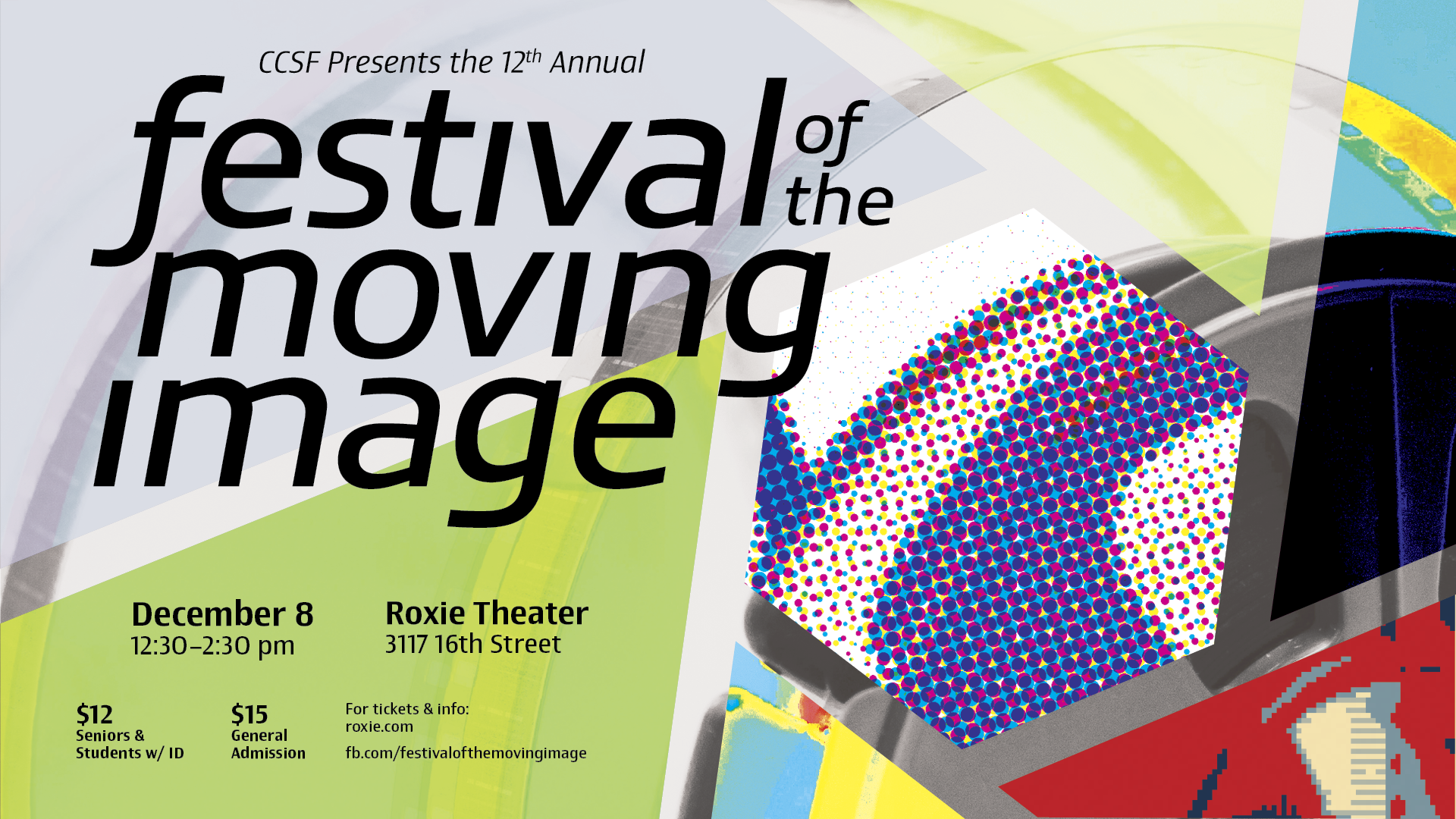 12th Annual Festival of the Moviing Image Poster