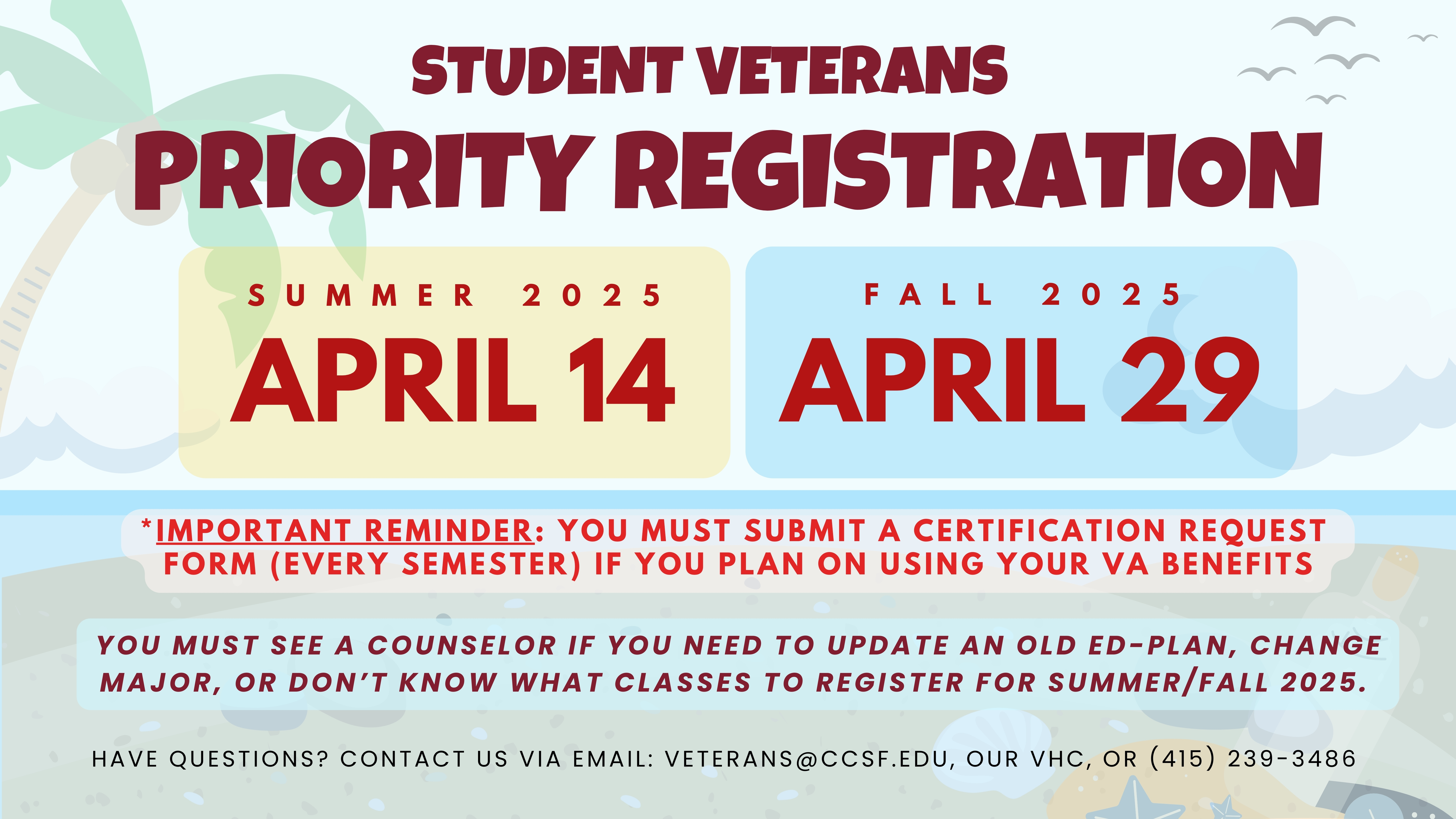 Summer and Fall 2025 Priority Registration