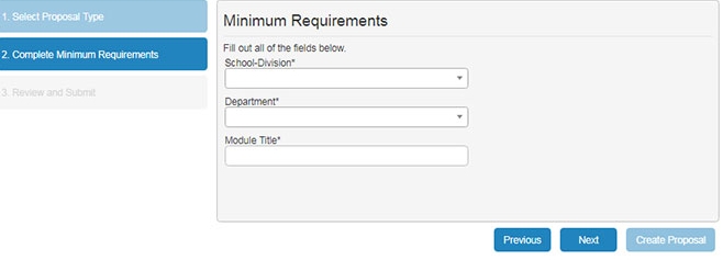 Minimum Requirements Screen