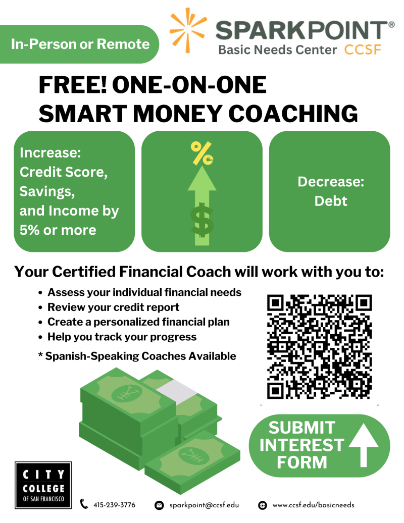 Free One-on-One smart money coaching